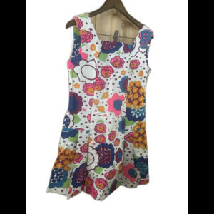 True Vintage 70s Flower Power Skort Dress Talon Zip